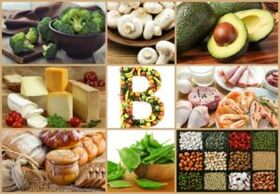 Les aliments qui contiennent de la vitamine B. 